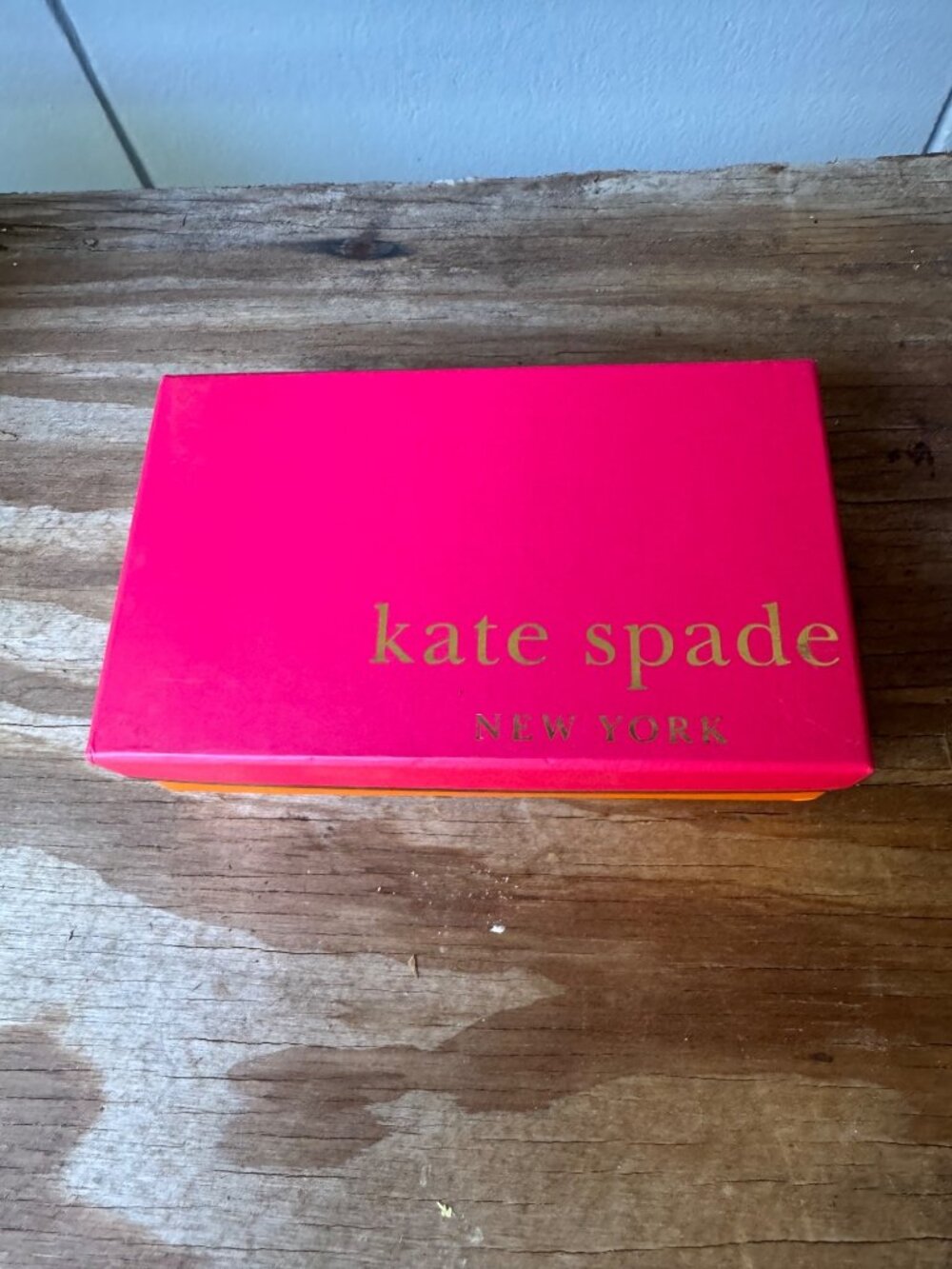 Kate Spade Neda Wellesley Wallet NWT Metallic Bronze Saffiano Zip Around Box - Picture 7 of 7
